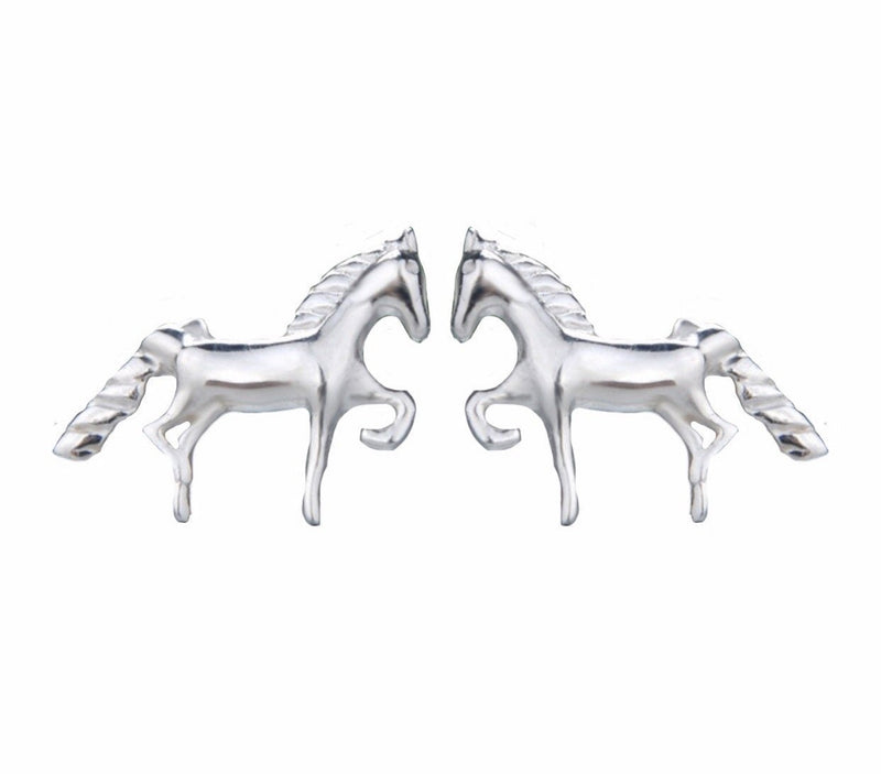 [Australia] - iszie jewellery sterling silver sweet little horse or unicorn girl earrings. 