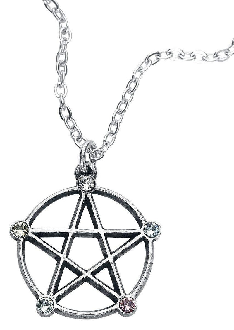 [Australia] - Alchemy Gothic Wiccan Elemental Pentacle Necklace Standard 