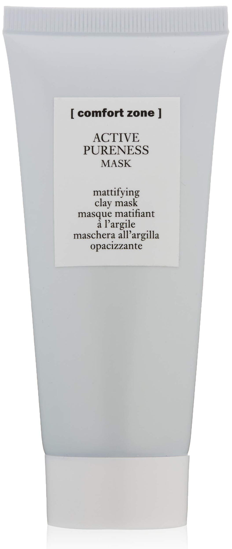[Australia] - Comfort Zone Active Pureness Clay Mask - 60ml Bottle - Creamy Clay Mask - With Caolin, Green Clay - Mattifying, Purifying - Radiant Skin - Vegan - Reduces Appearance of Pores - Natural Ingredients 