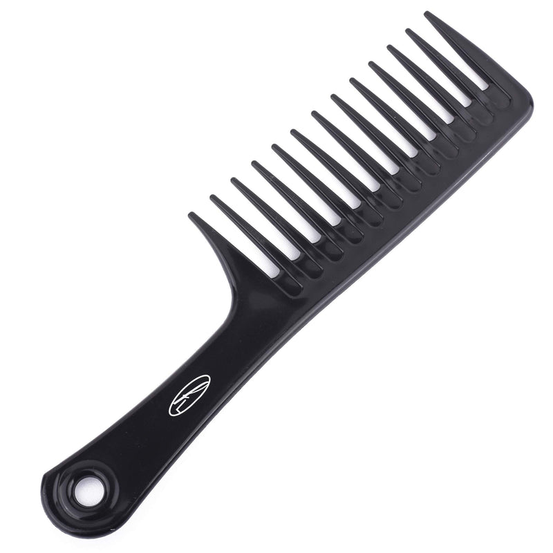 [Australia] - Jumbo Rake Wide Tooth Comb by Fine Lines - An Afro Comb made for Detangling Hair - Detangles Long, Wet or Curly Hair - Made with tough Black ANTISTATIC Plastic 