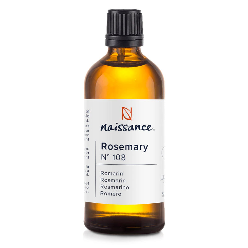[Australia] - Naissance Rosemary Essential Oil (No. 108) 100ml - 100% Pure, Natural, Cruelty Free, Vegan, Steam Distilled and Undiluted - Use in Aromatherapy & Diffusers 