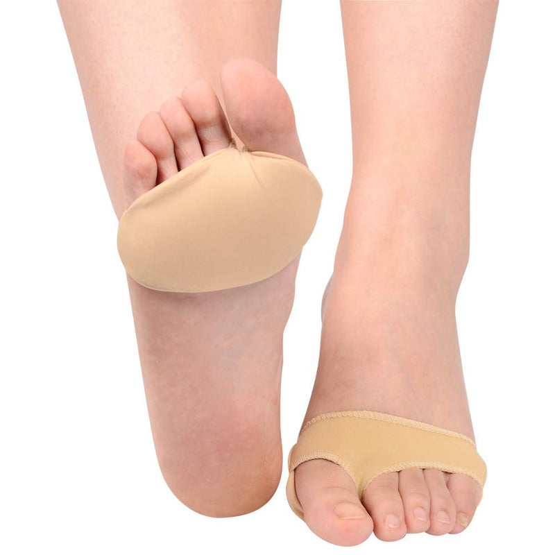 [Australia] - SOUMIT Metatarsal Pads - Soft Silicone Gel Foot Thongs, Forefoot Cushion Pads for Pain Relieve and Discomfort Sore Feet (EU40-45/ UK7-10.5) L UK7-10.5 Footpads 