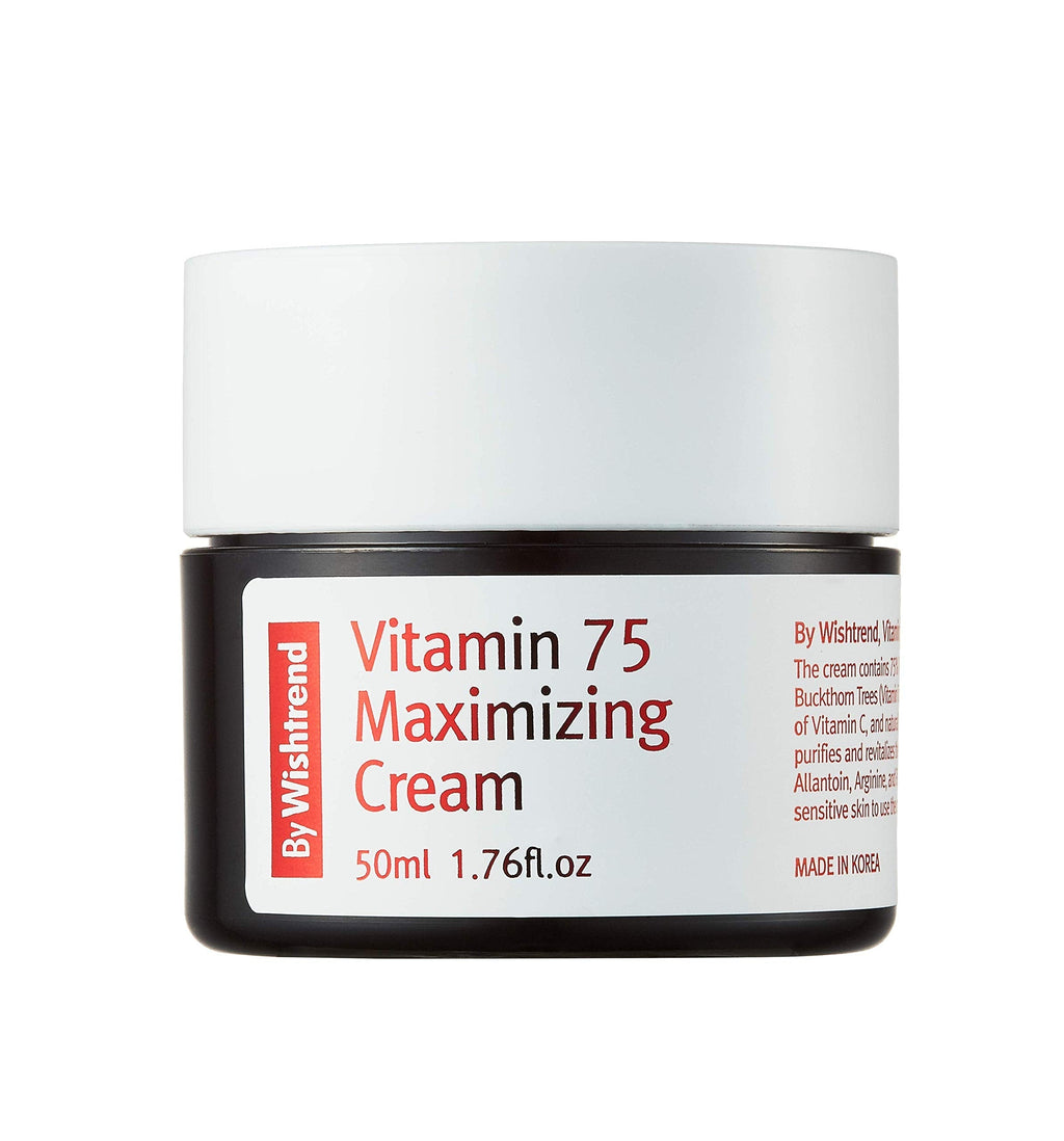 [Australia] - BY WISHTREND Vitamin 75 maximizing cream, 50ml, natural vitamin E,vitamin c, rejuvenating 
