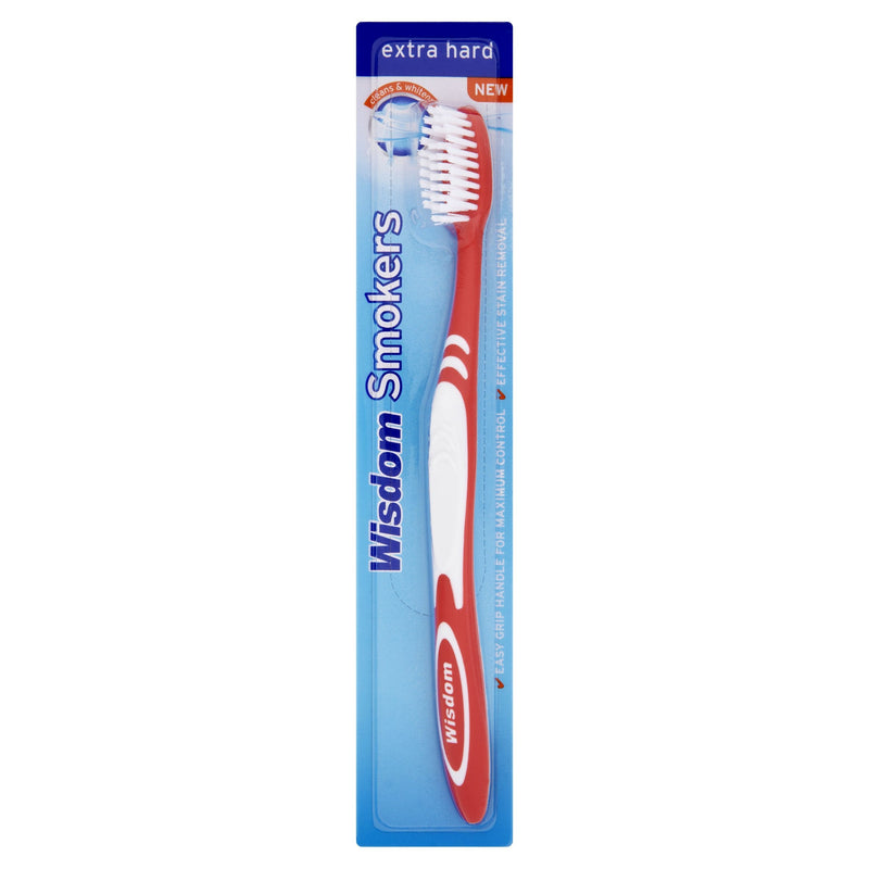 [Australia] - 3 x Wisdom Smokers Extra Hard Brush Toothbrush 
