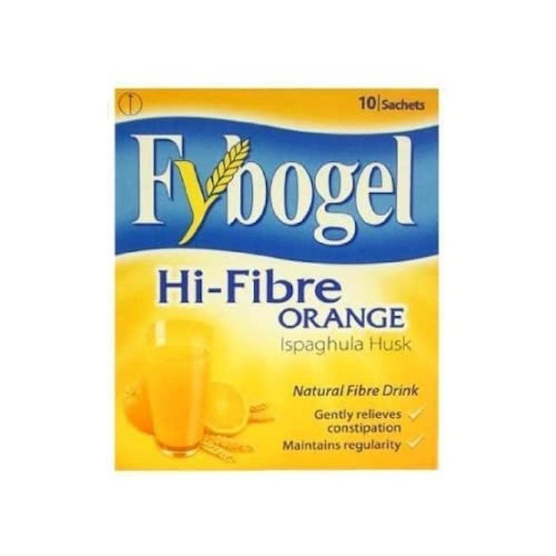 [Australia] - Fybogel Hi-Fiber Sachets for Constipation Relief, Orange Flavour, Pack of 30 Sachets 