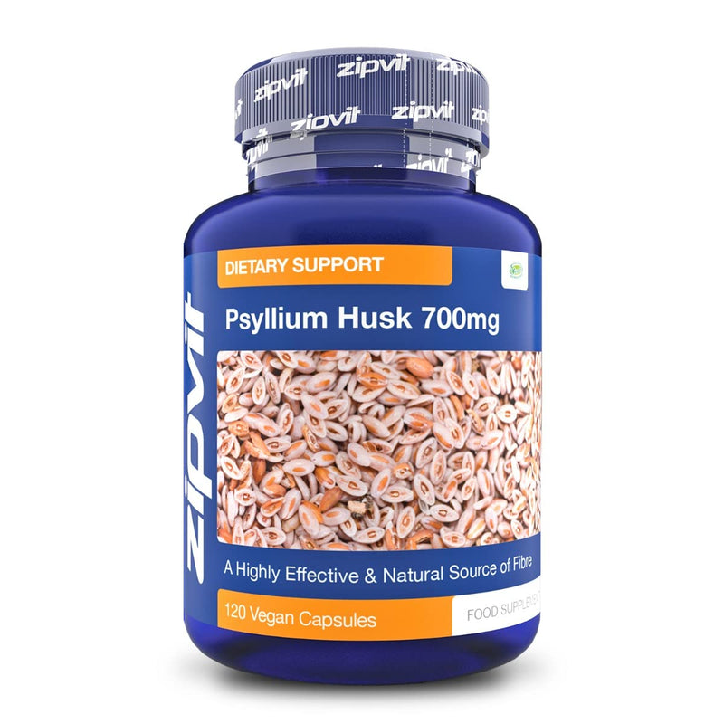 [Australia] - Psyllium Husk Capsules. 700mg Psyllium Husk Powder Per Capsule, 120 Vegan Capsules. Psyllium Husks Fibre Supplement. 