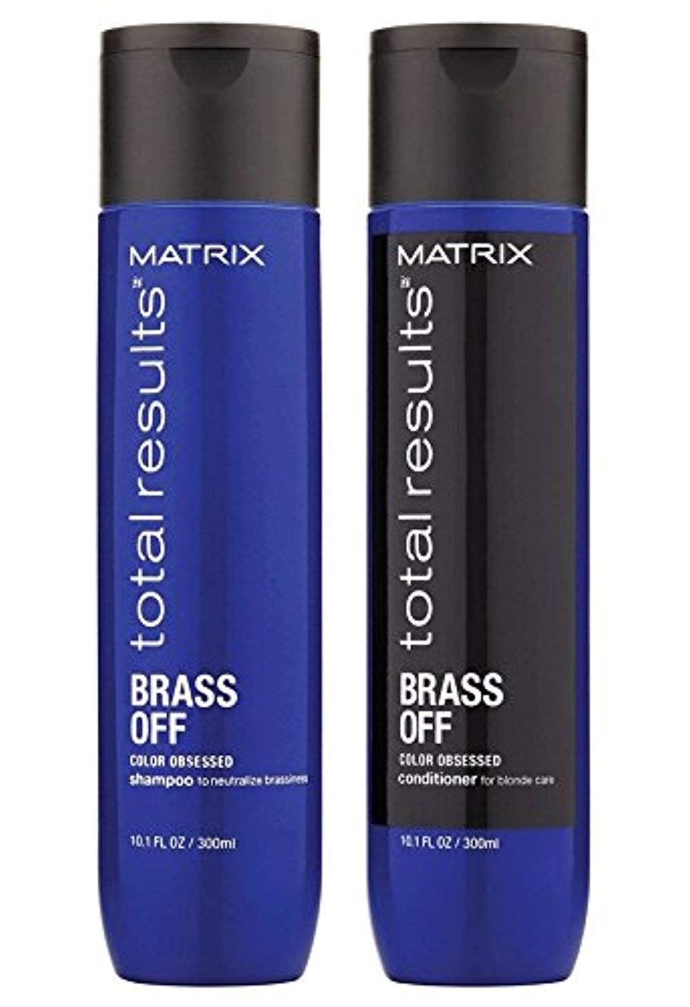 [Australia] - Matrix Total Results Brass Off SHAMPOO And CONDITIONER 300ml Duo Pack | For Neutralizing Brassy Tones And Enhancing Blonde Hair 
