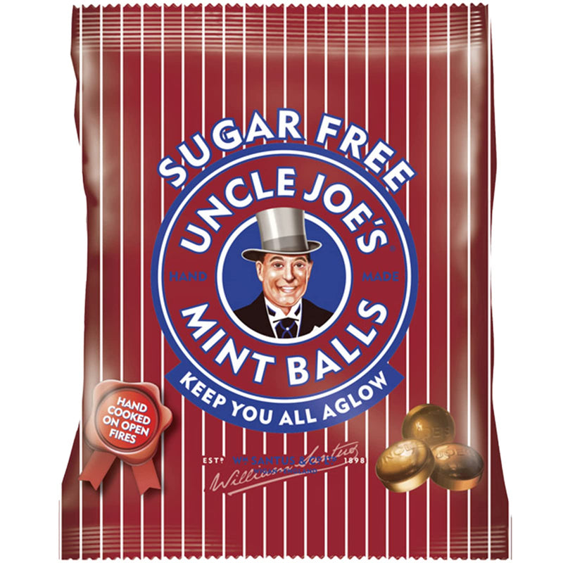 [Australia] - Uncle Joe's | Sugar Free Mint Balls | 60g Bag 