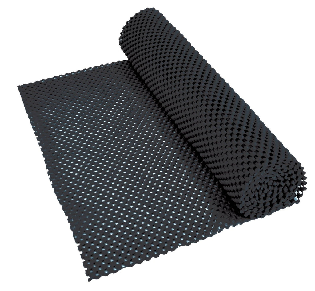 [Australia] - Aidapt Non Slip Waterproof Black Easy to Cut 150x30 cm Fabric Mat. Ideal for use Lining Draws, Shelves , and Work tops 