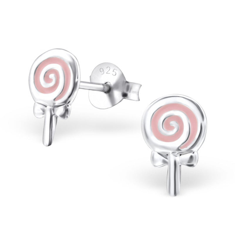 [Australia] - The Rose & Silver Company Women 925 Sterling Silver Lollipop Stud Earrings 