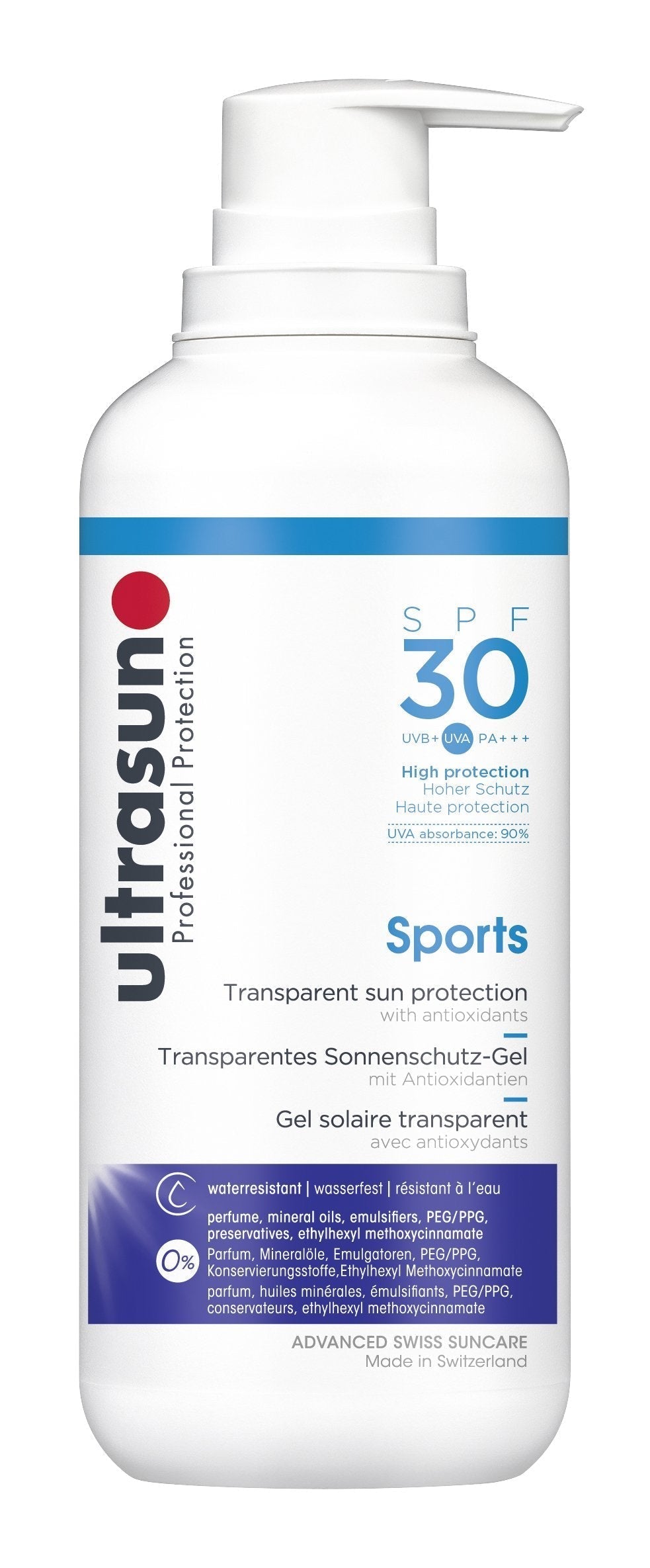 [Australia] - Ultrasun SPF30 Transparent Sports Gel 400ml 