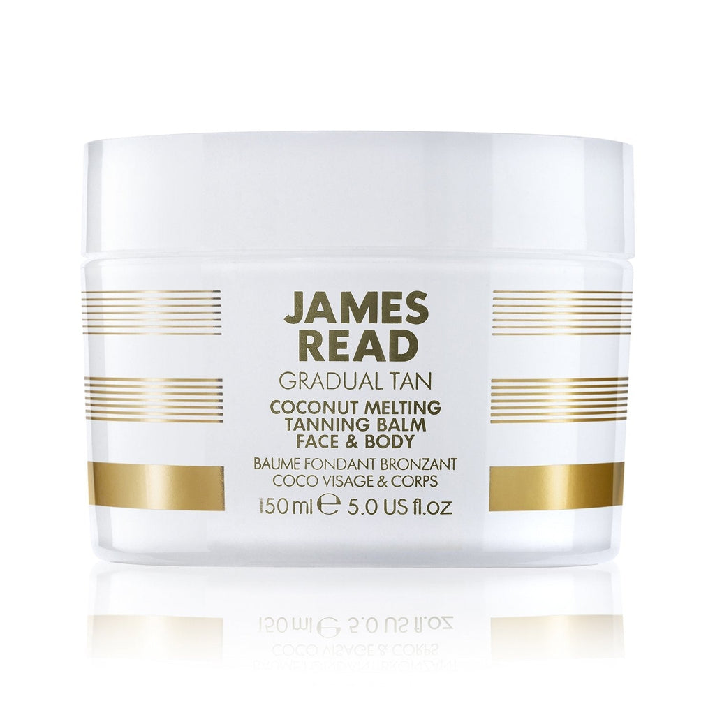 [Australia] - JAMES READ Coconut Melting Tanning Balm for Face & Body 150ml LIGHT/MEDIUM Gradual Self Tan Natural Golden Tan Hydrating Oil Softens & Nourishes the Skin Lasts up to 5 Days, Suitable for Any Skin Tone 