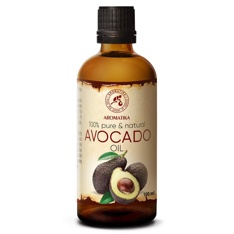 [Australia] - Avocado Oil 100ml - 100% Pure - Cold Pressed - Best Natural Moisturizer for Skin - Nails - Lips - Hair - Face - Body - Scalp - uses as Pure Agent - Great for Spa - Aromatherapy - Bath - Massage 
