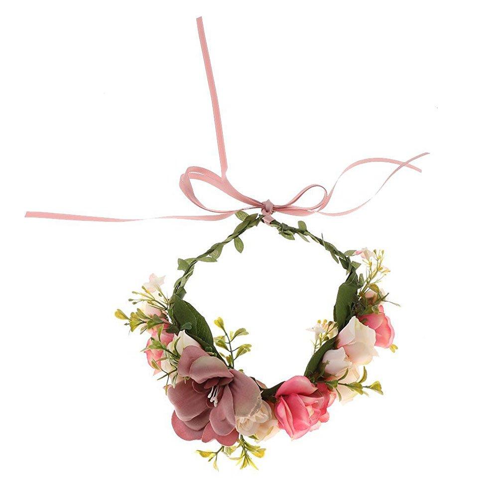 [Australia] - Frcolor Garland Flower Headband Boho for Festival / Wedding 