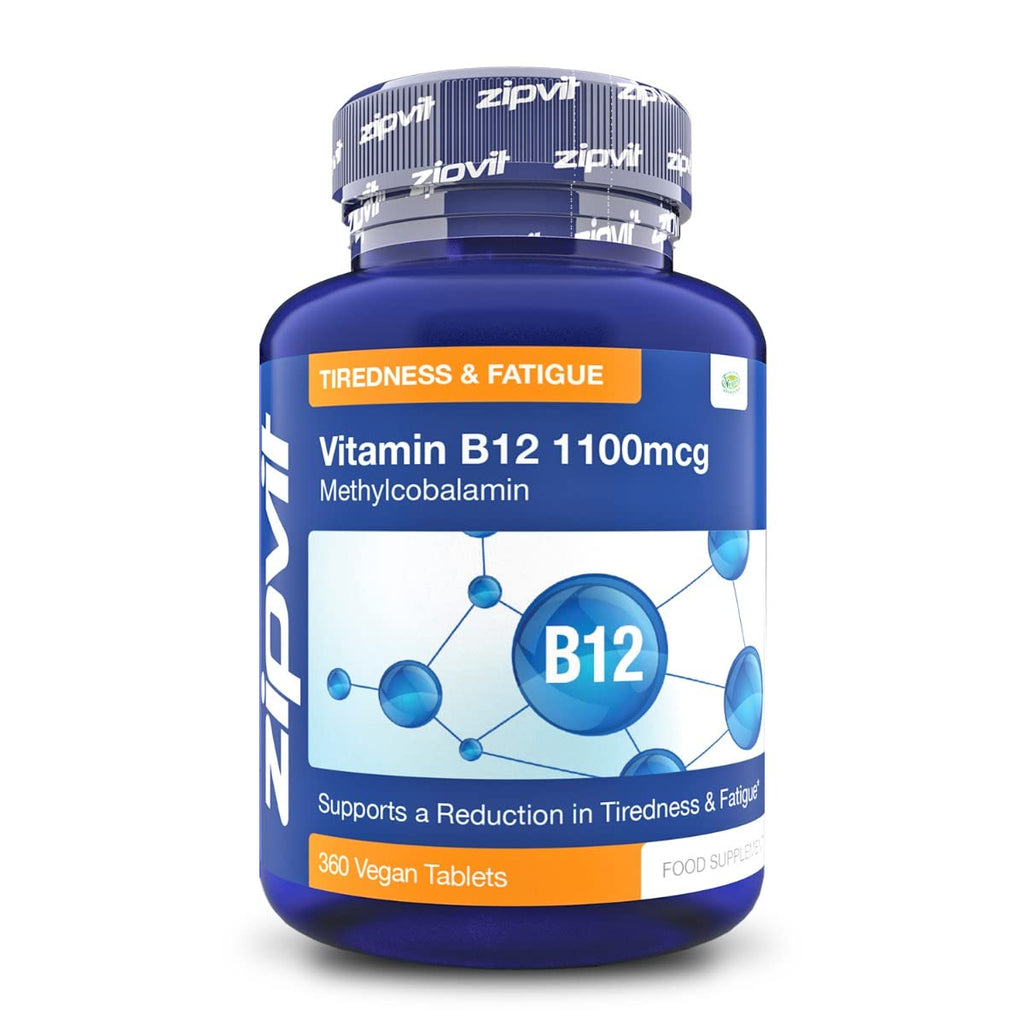 [Australia] - Vitamin B12 Tablets High Strength 1100mcg Methylcobalamin, 360 Vitamin B12 Vegan Tablets (12 Months Supply). Vegetarian Society Approved B12 Supplement. 