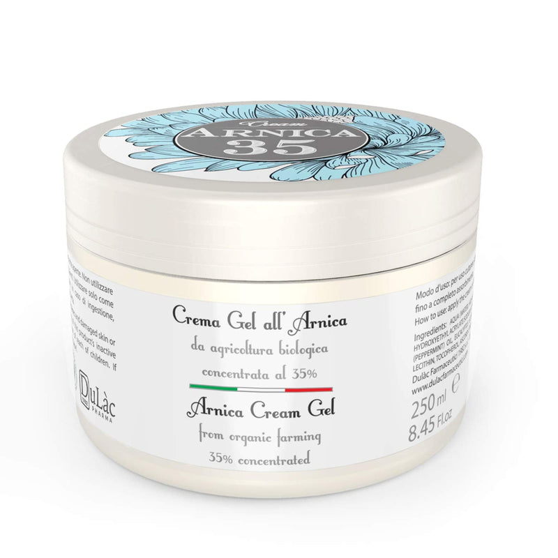 [Australia] - Dul�c Arnica Gel Cream Extra Strong 250ml Great for Muscle and Joint Massage, Even After Sports, Made in Italy with 35% Organic Arnica Montana, Cooling Effect 