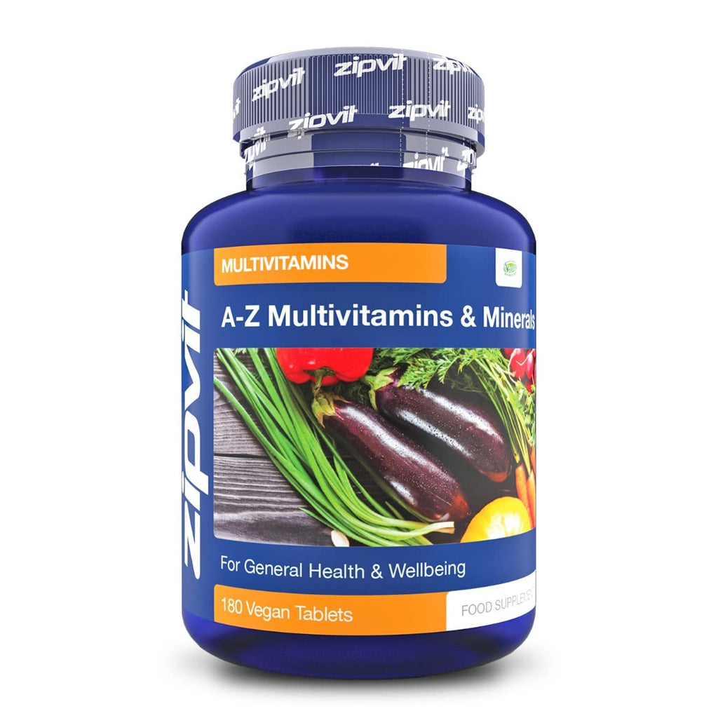 [Australia] - Vegan Multivitamins & Minerals A-Z Formula, 180 Tablets. Includes Vitamin D & B12, Provides 25 Vitamins, Minerals & Micronutrients. Vegetarian Society Approved. 