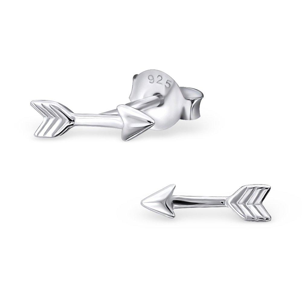 [Australia] - The Rose & Silver Company Women 925 Sterling Silver Arrow Stud Earrings 