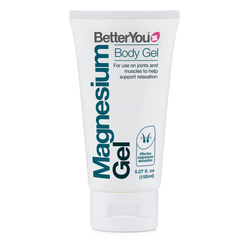 [Australia] - BetterYou Magnesium Body Gel, Natural Source of Magnesium Chloride, Transdermal Magnesium Body Gel, For use on Joints and Muscles to Supprt Relaxation, 150ml Single 