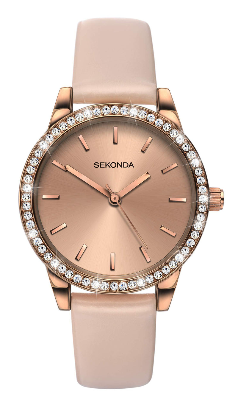[Australia] - Sekonda Women's Analogue Classic Quartz Watch Rose Gold 2452 