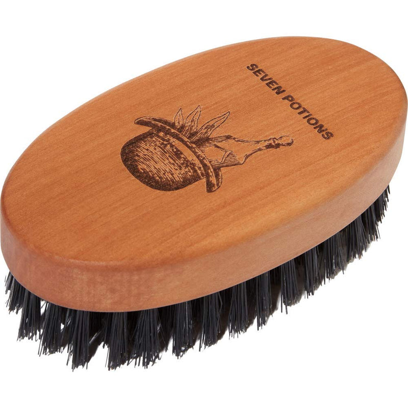 [Australia] - Seven Potions Boar Bristle Beard Brush For Men ‚Äî Made of Pear Wood with 100% First-Cut Boar Hair ‚Äî Firm Bristles To Tame and Soften Your Facial Hair 