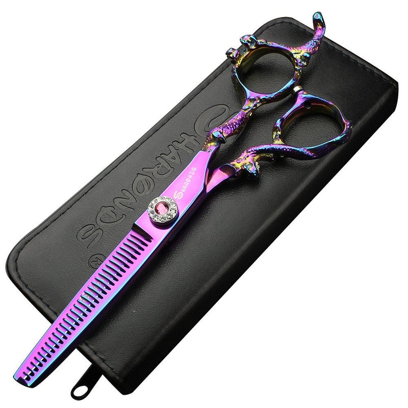 [Australia] - 6.0 Professional Hairdressing Scissors Hair Cutting Thinning Scissors Set Barber Shears Salon (Thining Scissors) 