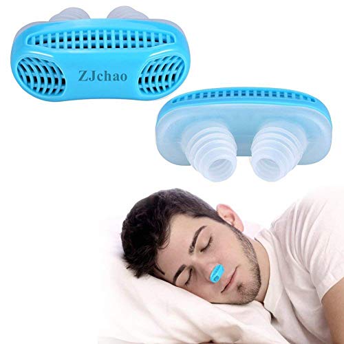 [Australia] - Anti Snore Nasal Dilators, Advanced Nasal Ventilation to Help Breathing and Snore Relief, Silicone Material, Travel Case Included (Blue) Blue 