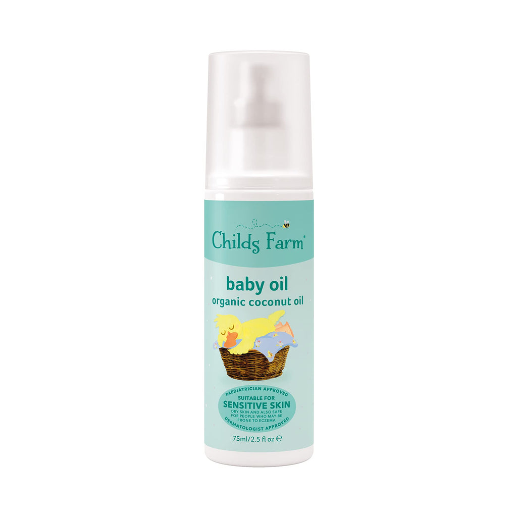 [Australia] - Childs Farm | Baby Oil | Organic Coconut Oil | Suitable for Dry, Sensitive & Eczema-prone Skin | 75ml 