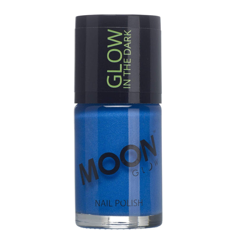 [Australia] - Moon Glow - Glow in the Dark Nail Polish - 14ml - Blue - Phosphorescent Nail Varnish 