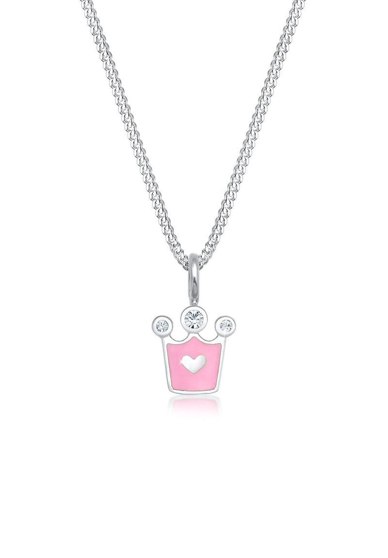 [Australia] - Elli Children's 925 Sterling Silver Girls Heart Pendant with Necklace of Length 36 cm 