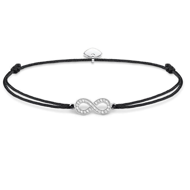 [Australia] - Thomas Sabo Women Bracelet Little Secret Infinity Black 925 Sterling Silver LS003-401-11-L20v 