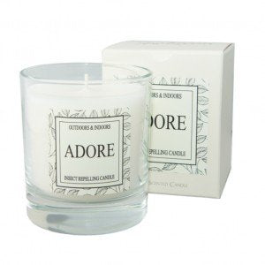[Australia] - Adore Insect Repelling Indoor/Outdoor LAVENDER & BOG MYRTLE Candle Jar - Midge & Mosquito Repellent Candle - 30hr burn time 