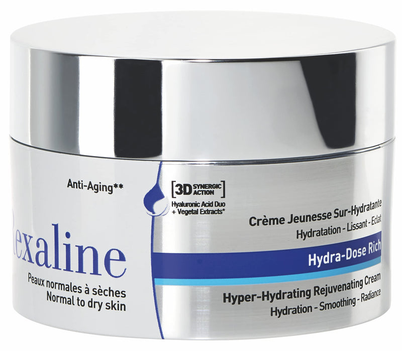 [Australia] - Rexaline - Hydra-Dose Rich - Hyper-Hydrating Rejuvenating Cream - Face moisturizer, anti wrinkle and anti aging cream with Hyaluronic Acid - Soothing and nourishing - Facial care - Dry skin - 50 ml 