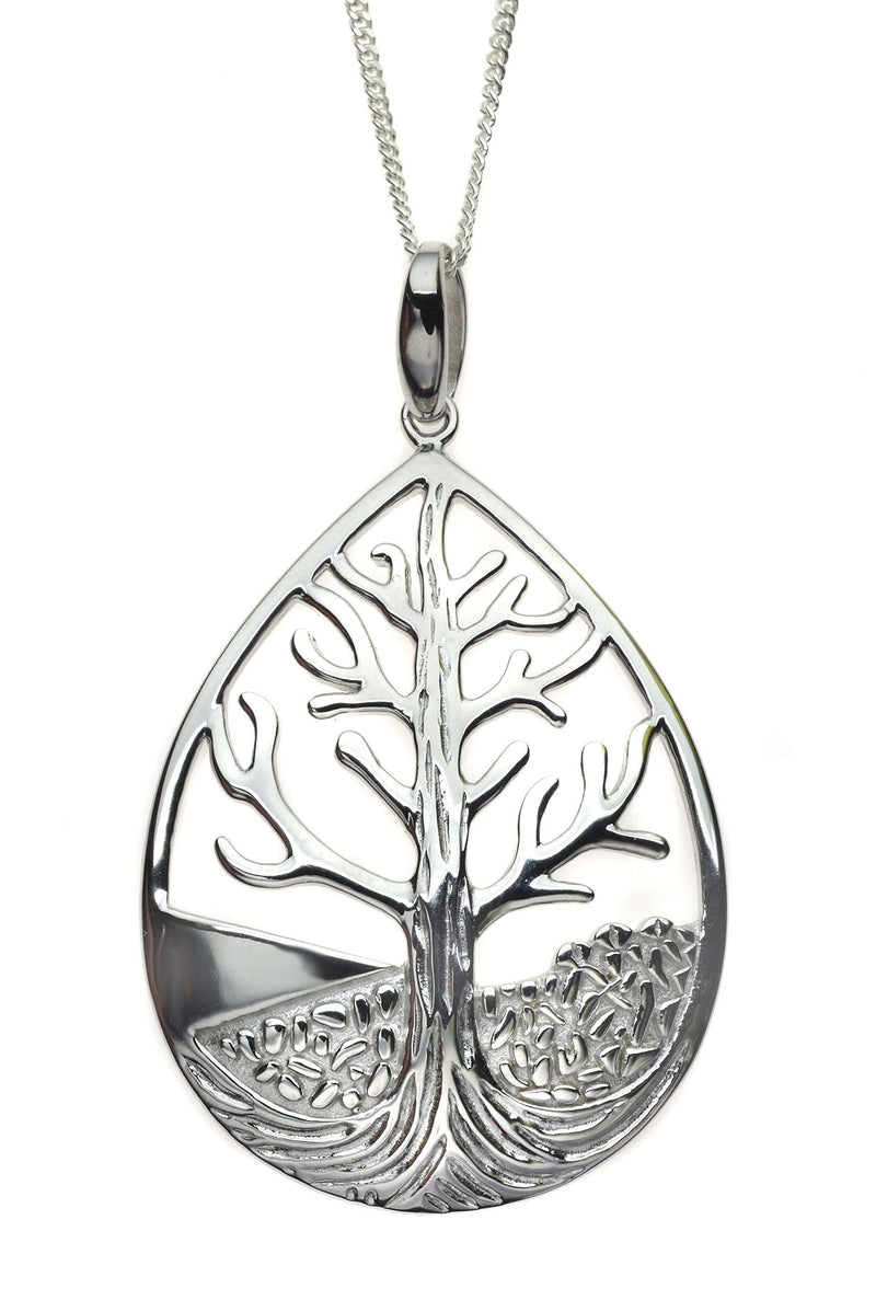 [Australia] - GM Jewellery Sterling Silver Tree of Life Pendant Necklace 