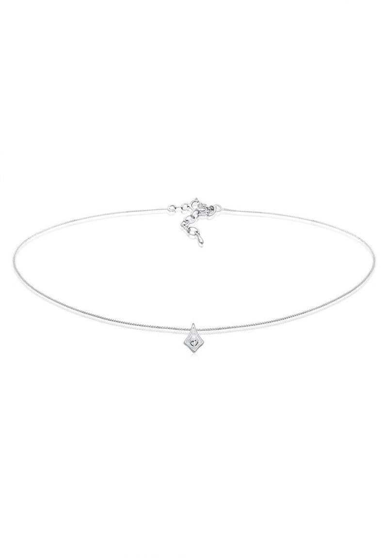 [Australia] - Elli Women's Necklace in Astro Trend Choker Blogger with Crystal in 925 Sterling Silver 