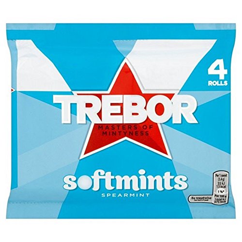 [Australia] - Trebor Spearmint Softmints Multipack 4 x 44g 
