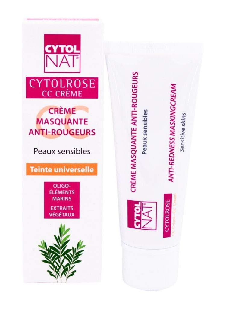 [Australia] - CYTOLROSE¬Æ CC Cream 40 ml, Masking tinted cream anti-redness for sensitive skin - Based on marine trace elements and plant extracts - Universal shade. 