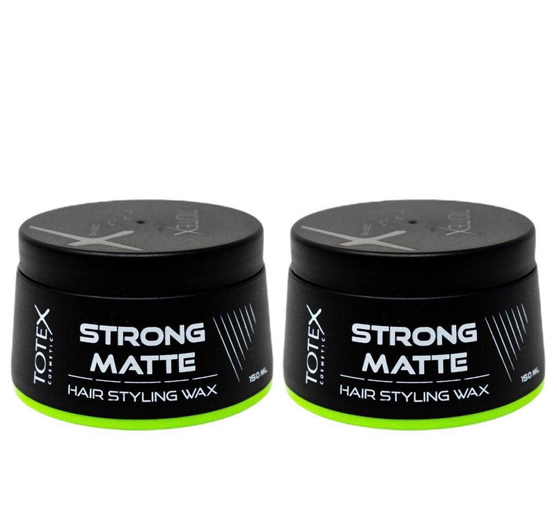 [Australia] - Totex Hair Men Styling Hair Wax - Strong Hold Texture Matte Natural Matte Look Finish - Hair Defining Paste Matte Wax 150ml (2 Pcs Offer) 