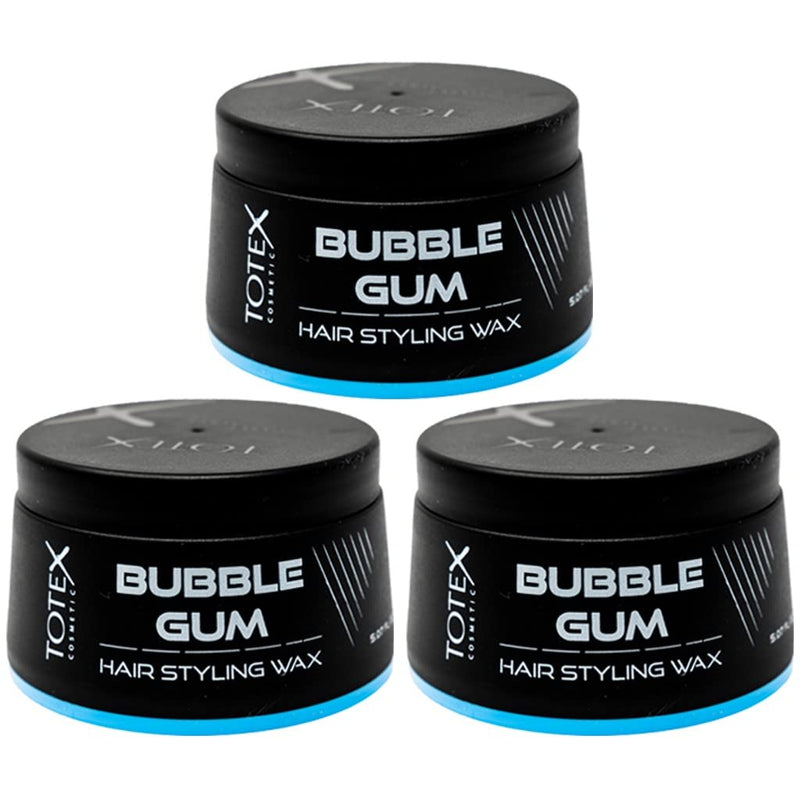 [Australia] - Totex Hair Styling Wax Bubblegum Regular Hold Paste Professional Barbers Men Care Bubble Gum Hair Wax 150ml (3 Pcs Offer) 