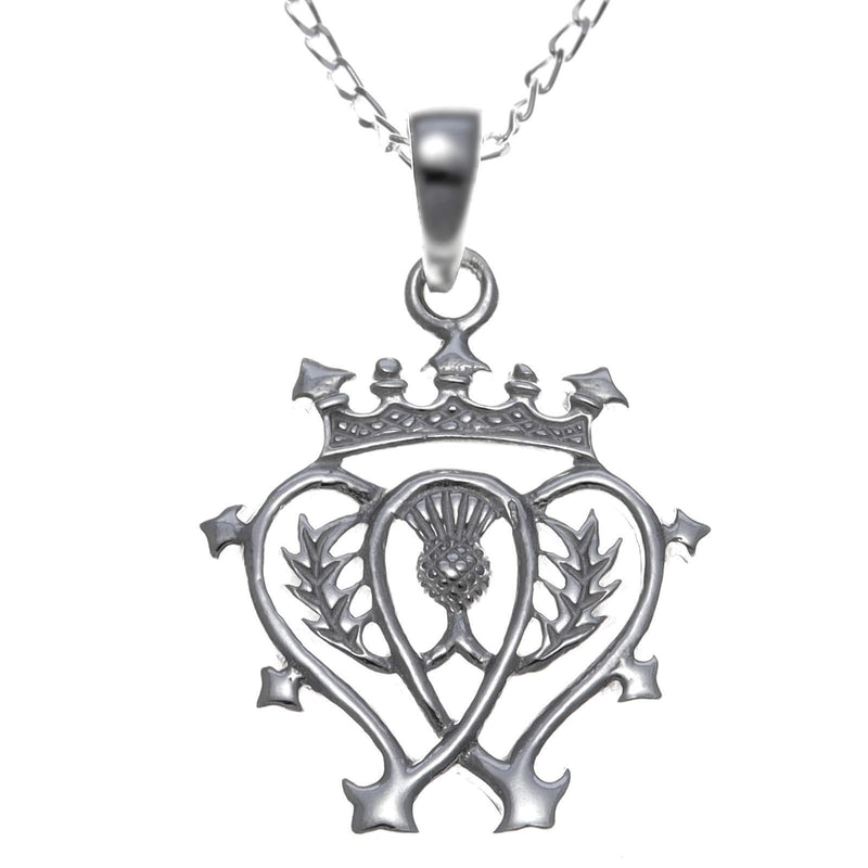 [Australia] - Sterling Silver Luckenbooth Pendant Necklace with 18" Chain and Jewellery Gift Box 
