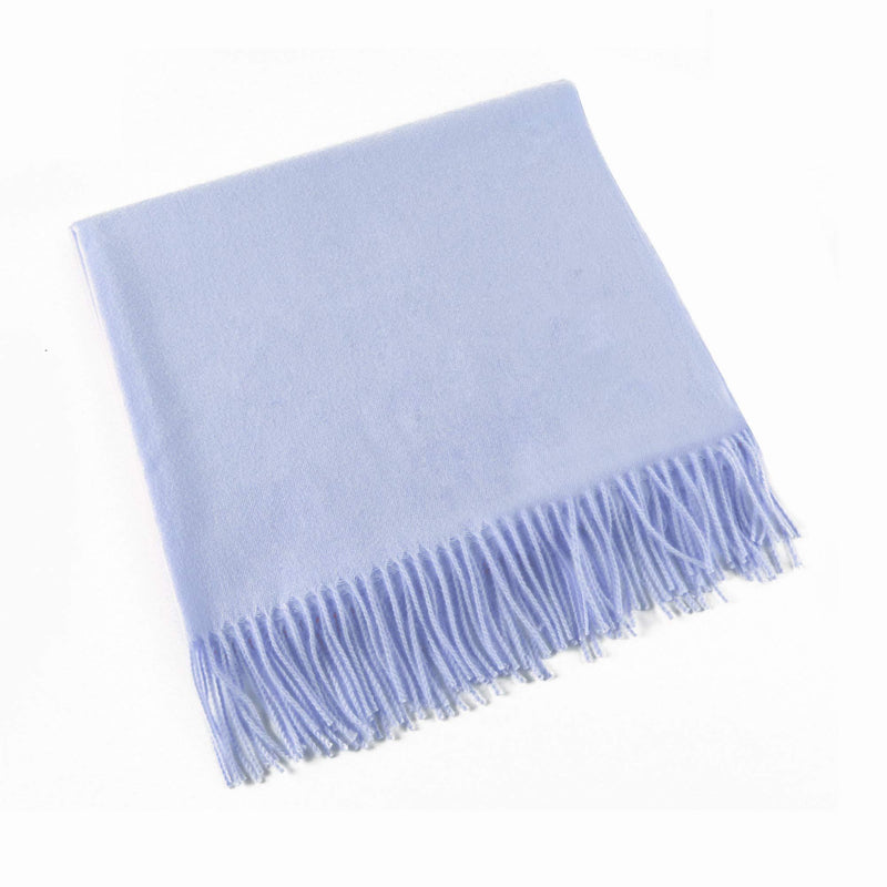 [Australia] - Autumn Winter Warm Scarf Super Soft Shawl Wrap Long Large Scarves for Women and Men Baby Blue 