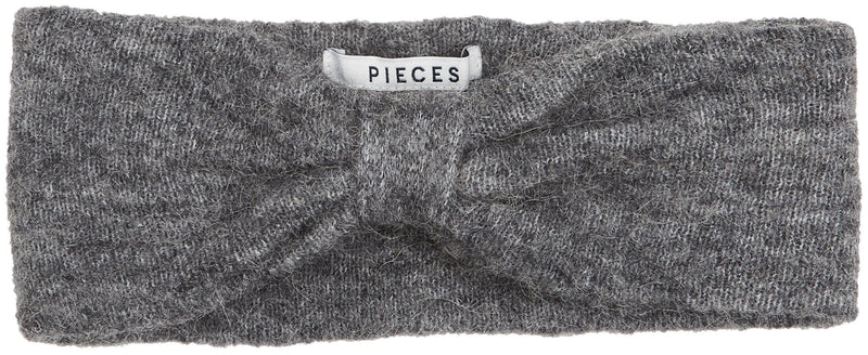 [Australia] - PIECES Women's Pcjosefine Wool Headband Noos, Grey (Medium Grey Melange Medium Grey Melange), One Size 