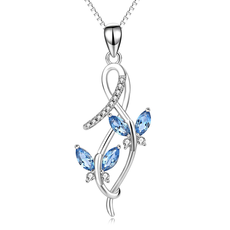 [Australia] - Butterfly Necklace Sterling Silver Infinity Butterfly Pendant Necklace Jewellery for Women,Girls Buttlefly Necklace 1 