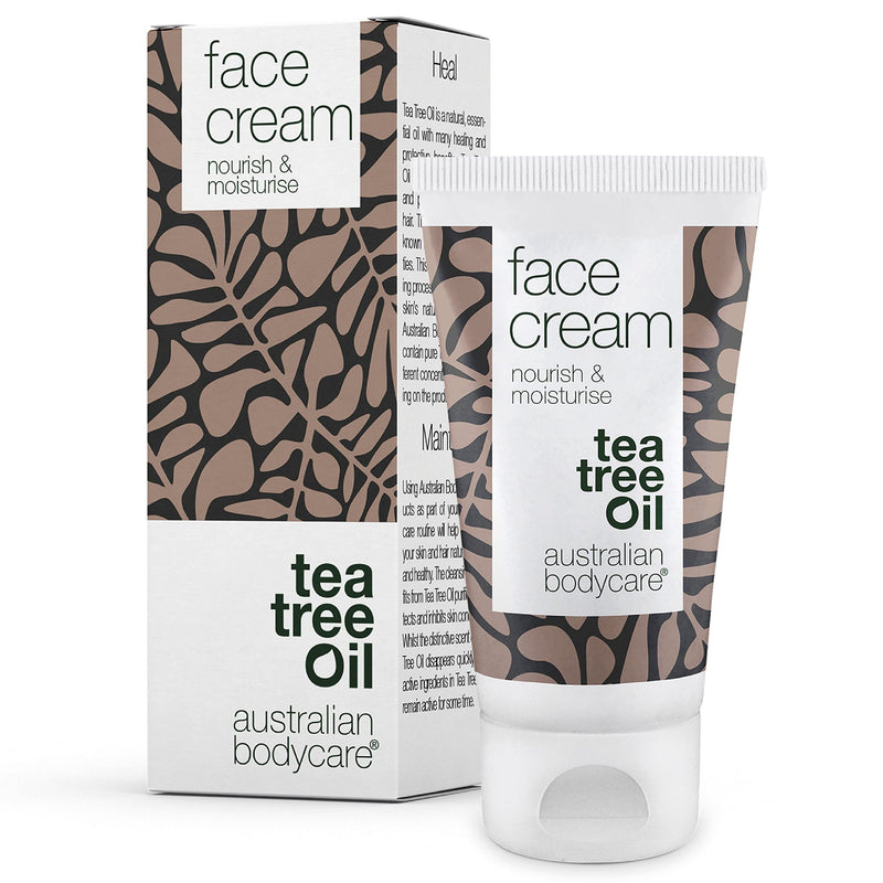 [Australia] - Australian Bodycare Face Cream 50ml - Moisturiser spot treatment, pimple, oily, acne prone skin. Tea Tree Cream Face Moisturiser. Spot Cream and anti blemish moisturiser. 100% Natural Tea Tree Oil. 50 ml (Pack of 1) 