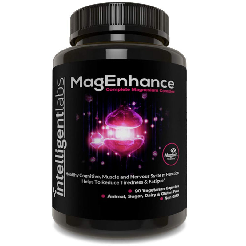 [Australia] - MagEnhance Magnesium Supplement by Intelligent Labs, Magnesium-L-Threonate Complex with Magnesium Glycinate and Taurate, 90 Capsules 