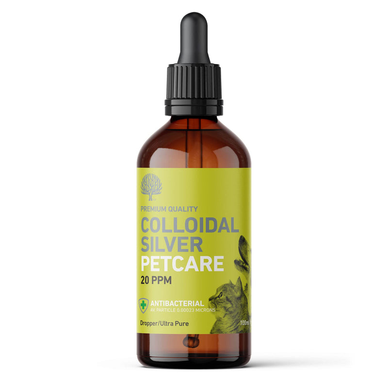 [Australia] - Nature's Greatest Secret Antibacterial Premium Quality Smallest Particle Size Crystal Clear Colloidal Silver Petcare 20ppm Dropper 100ml Natural 100 ml (Pack of 1) 