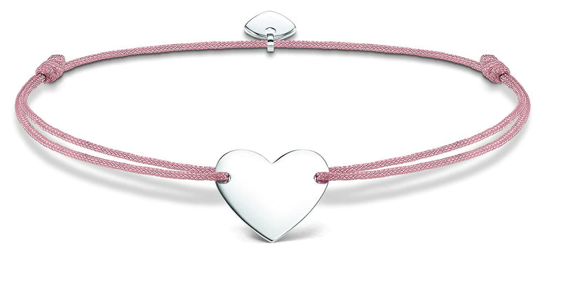 [Australia] - Thomas Sabo Women Bracelet Little Secrets Heart 925 Sterling Silver LS026-173-19-L20v Silver/Beige 