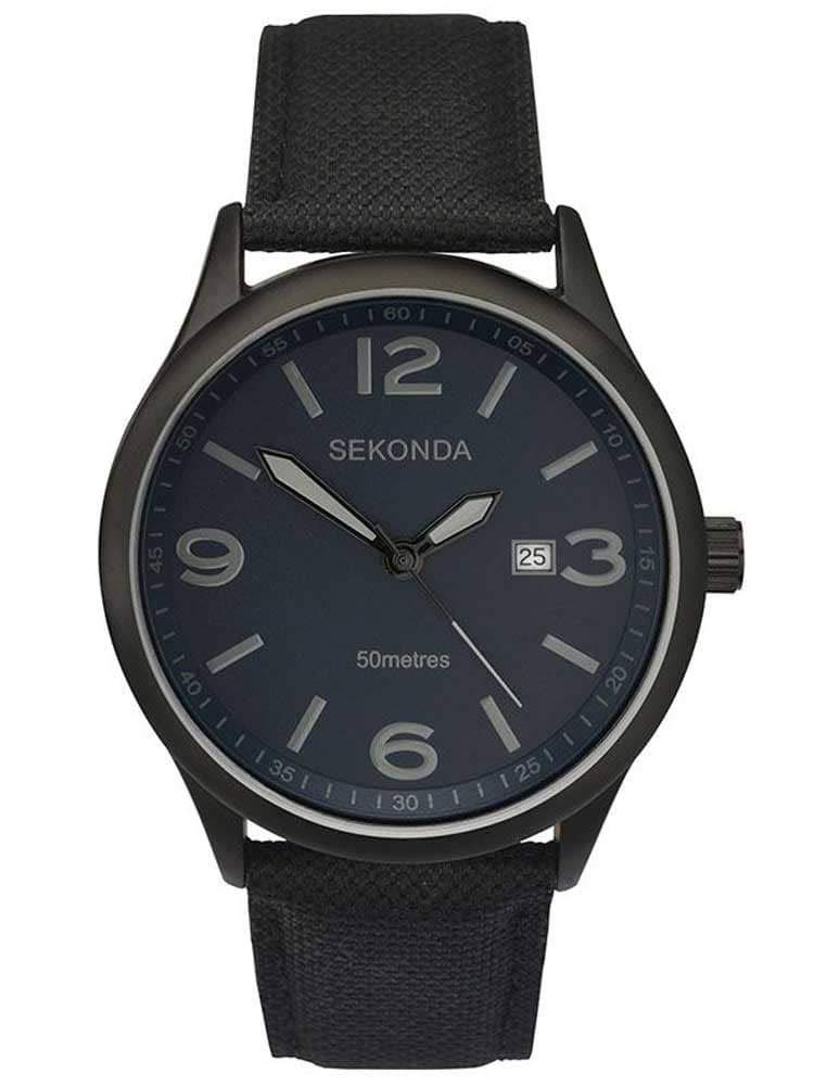 [Australia] - SEKONDA Unisex-Adult Analogue Classic Quartz Watch with Rubber Strap 1369.27 