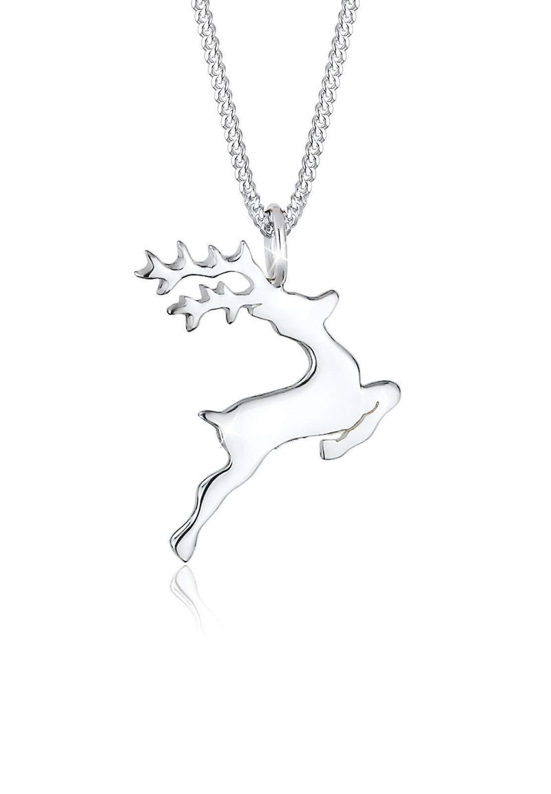 [Australia] - Elli Necklace Women Reindeer Pendant Playful in 925 Sterling Silver 