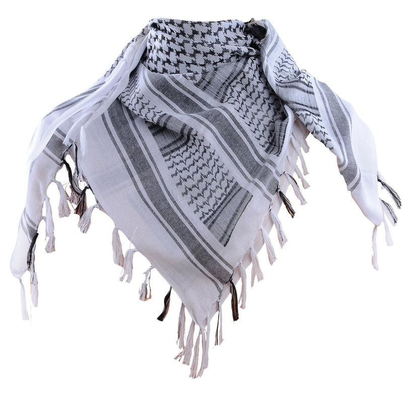 [Australia] - Micoop Premium Military Shemagh Tactical Desert Scarf Wrap White 